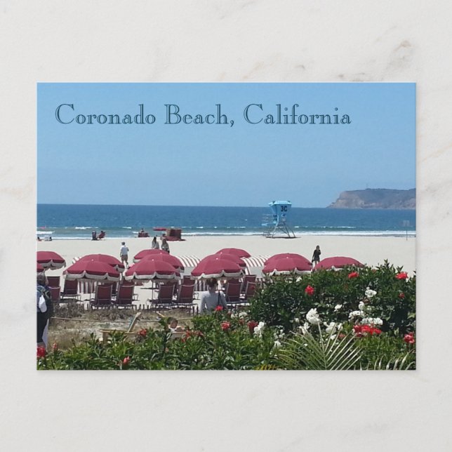 Carte Postale Coronado Beach à l'Hotel Del Coronado (Devant)