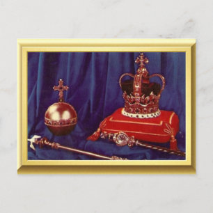 Carte Postale Coronation de la reine Elizabeth II