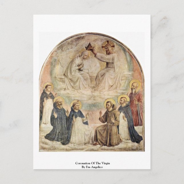 Carte Postale Coronation De La Vierge Par Fra Angelico (Devant)