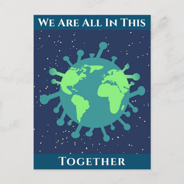Carte Postale Coronavirus Couvre 19 Tout Dans Ce Ensemble (Devant)