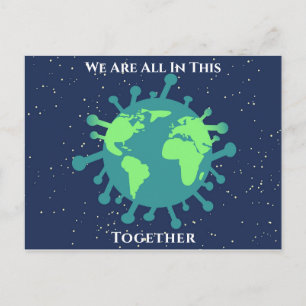 Carte Postale Coronavirus Couvre 19 Tout Dans Ce Ensemble