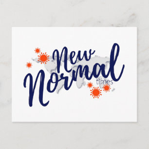 Carte Postale Corornavirus 19 Pandemic Nouvelle Normale