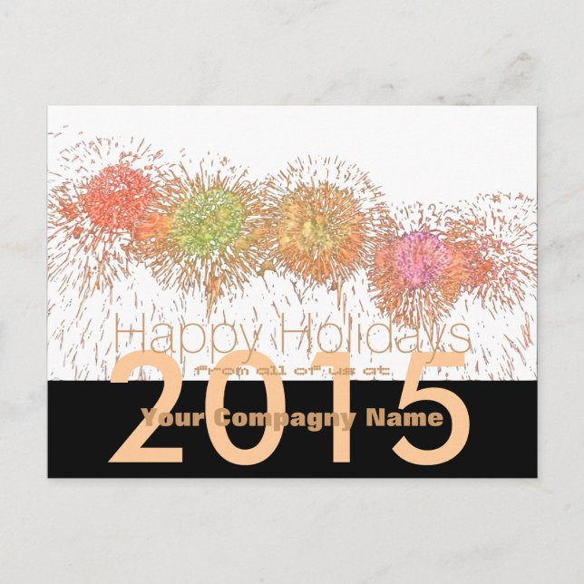 Carte postale corporative 2019 happy Holidays Cust (Devant)