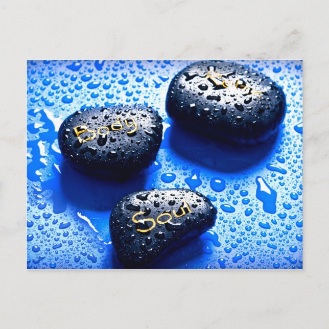 Carte Postale corps âme relaxer zen méditation spa yoga reiki gu (Devant)