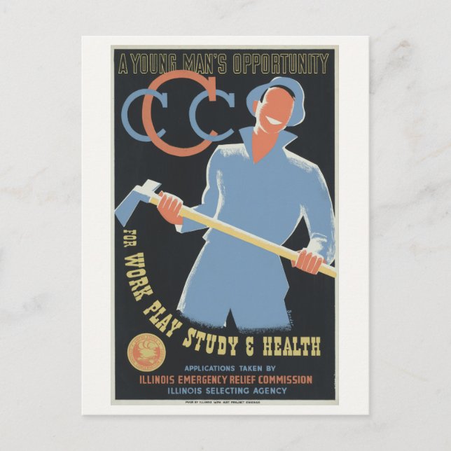 Carte Postale Corps civil de protection de l'environnement : Tra (Devant)