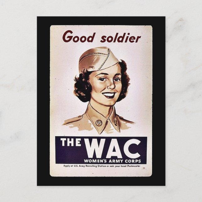 Carte Postale Corps d'armée Wac Womens (Devant)