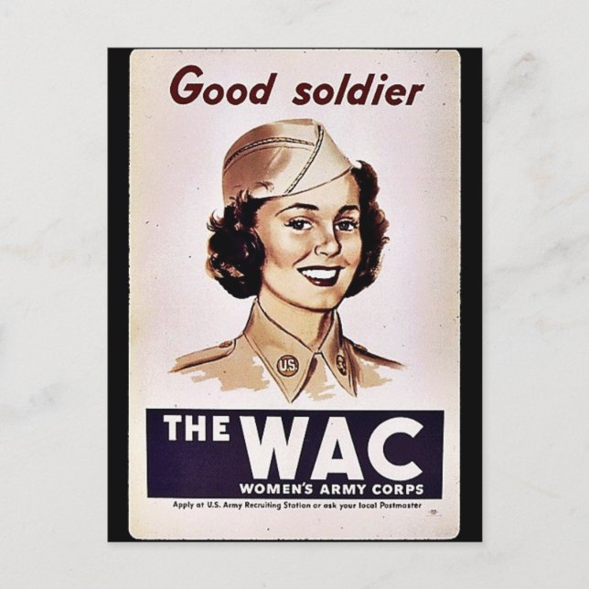 Carte Postale Corps d'armée Wac Womens (Devant)