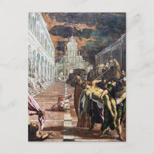 Carte Postale Corps de Saint-Marc apporté à Venise par Jacopo Ti