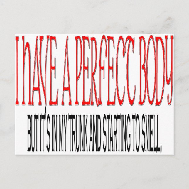 Carte Postale Corps parfait (Devant)