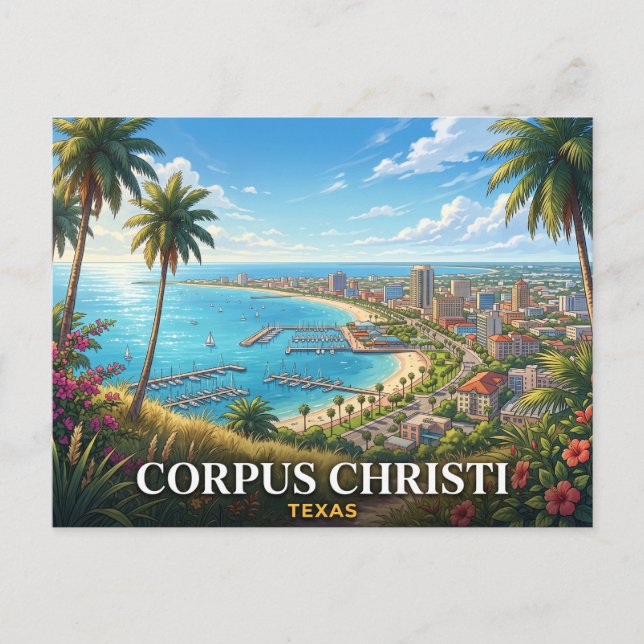 Carte Postale Corpus Christi Texas Voyage (Devant)
