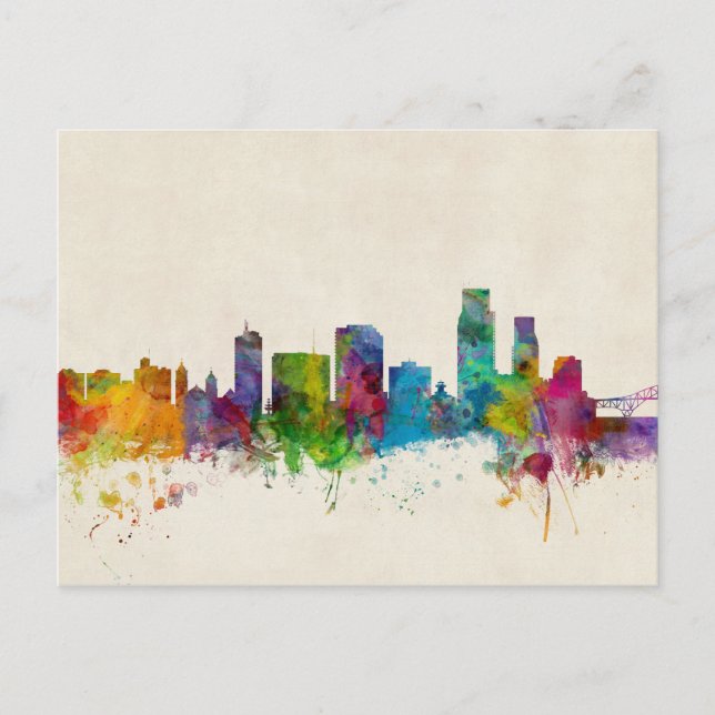 Carte Postale Corpus Christie Texas Skyline (Devant)
