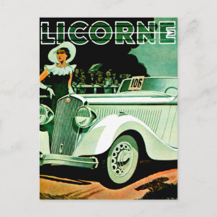 Carte Postale Corre La Licorne ~ Annonce Vintage Automobile