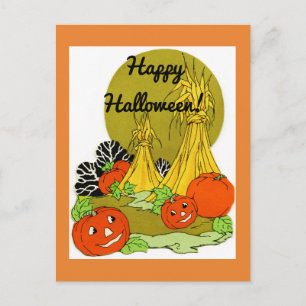 Carte Postale Correctif Citrouille vintage