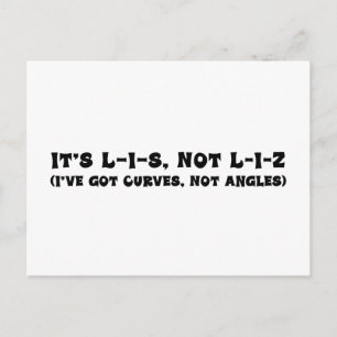 Carte Postale Correction de l'orthographe de Lis