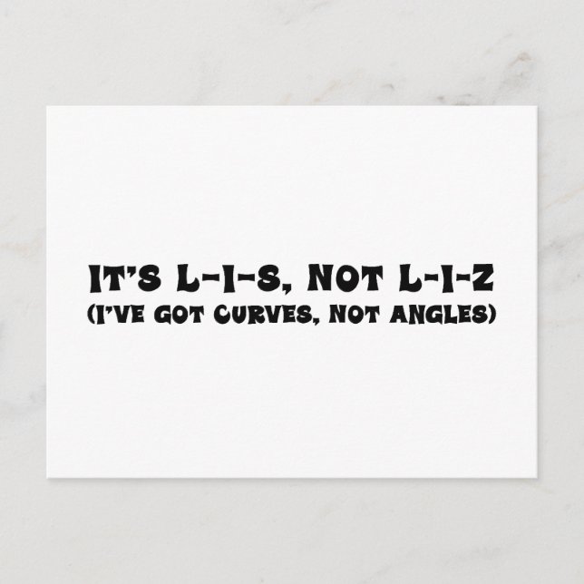 Carte Postale Correction de l'orthographe de Lis (Devant)