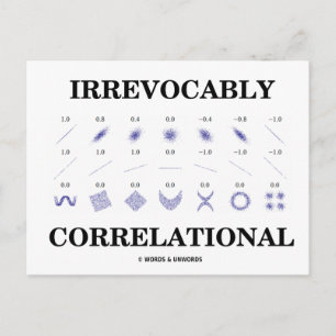 Carte Postale Correlationnel irrévocable (Statistiques de corrél