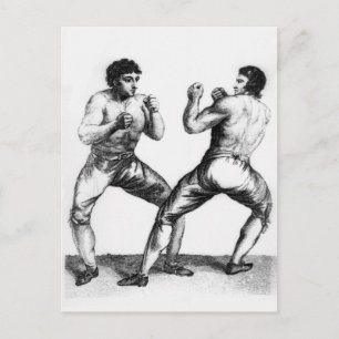 Carte Postale Correspondance de boxe