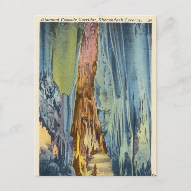 Carte Postale Corridor du château de Diamond, Grottes de Shenand (Devant)