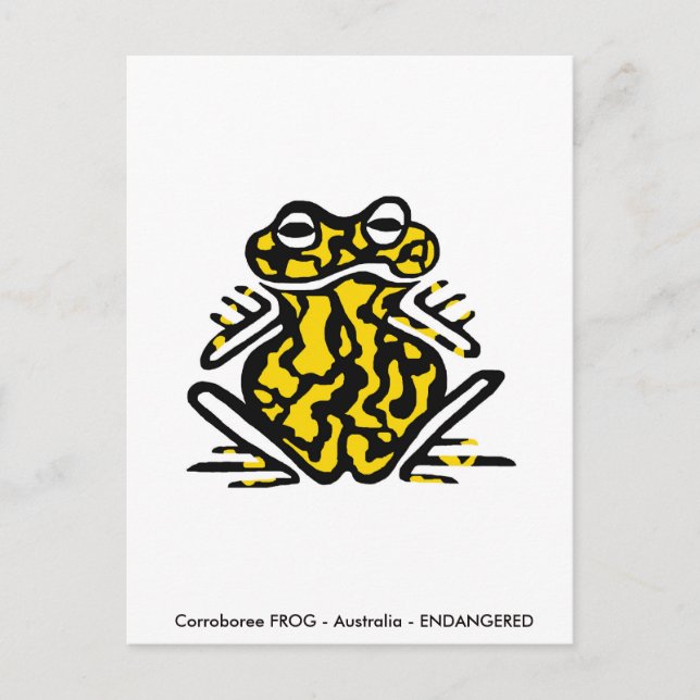 Carte Postale Corroboree FROG - Nature - Conservation -Amphibien (Devant)