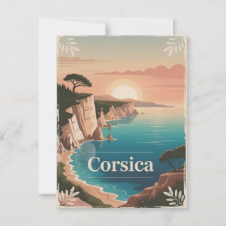 Carte Postale Corse Vintage