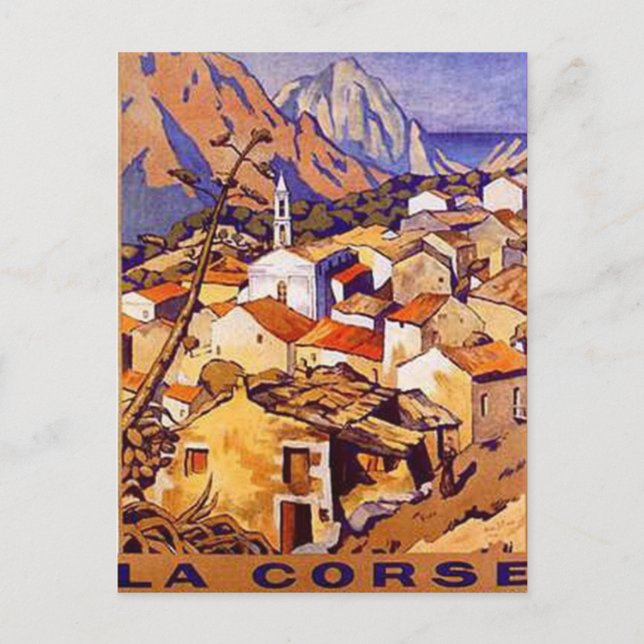 Carte Postale Corse vintage, France - (Devant)