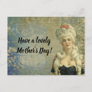 Carte Postale Corset Victorian Lady Soirée Formelle Porter