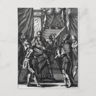 Carte Postale Cortes et Montezuma