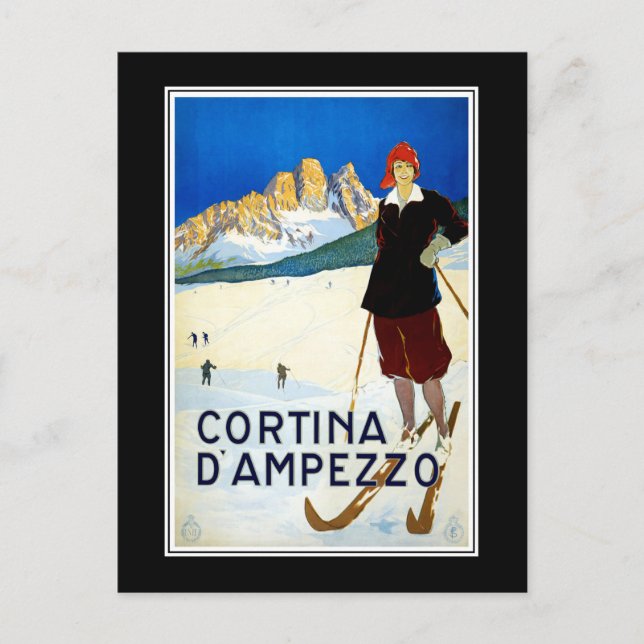 Carte postale Cortina D' AMPEZZO Italie Salutation (Devant)