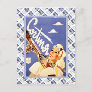 Carte Postale Cortuna, centre de sports d'hiver