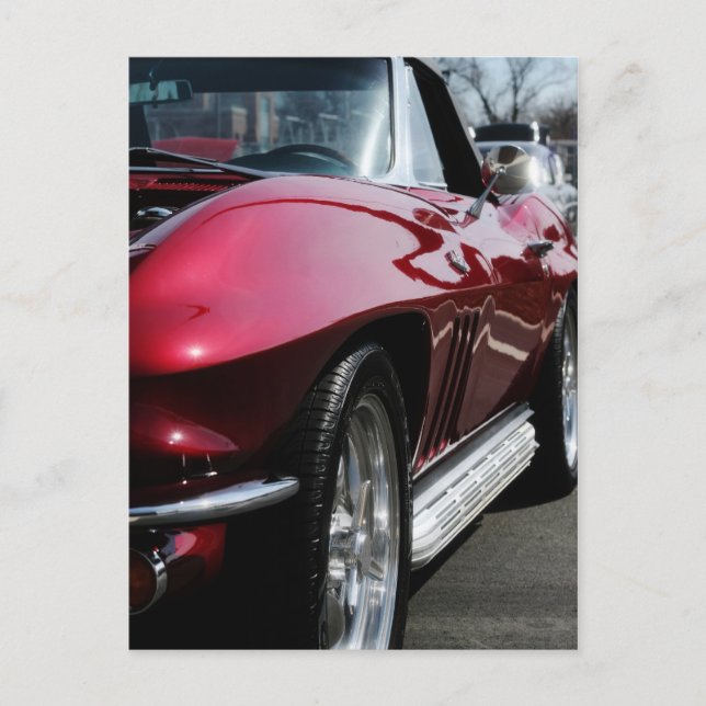 Carte Postale Corvette Chevy 1965 (Devant)