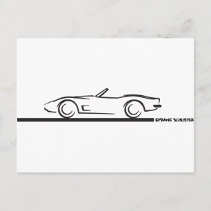 Carte Postale Corvette convertible BLK 1973