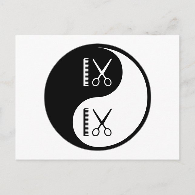 Carte Postale Cosmétologie Yin Yang (Devant)