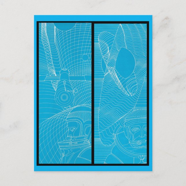 Carte postale Cosmonaut Deux (Devant)