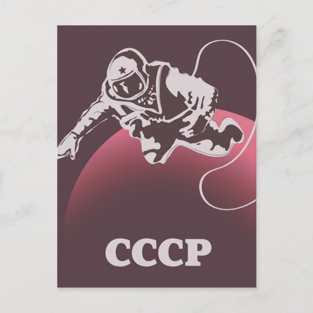 Carte Postale Cosmonaute de l'URSS (Devant)