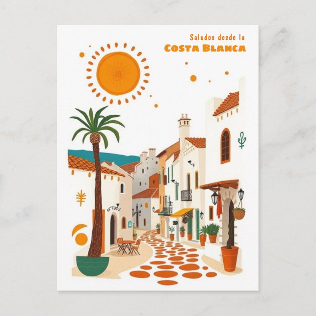 Carte Postale Costa blanca Espagne vacances méditerranéenne Cart (Devant)
