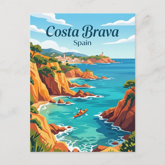 Carte Postale Costa Brava Espagne (Devant)