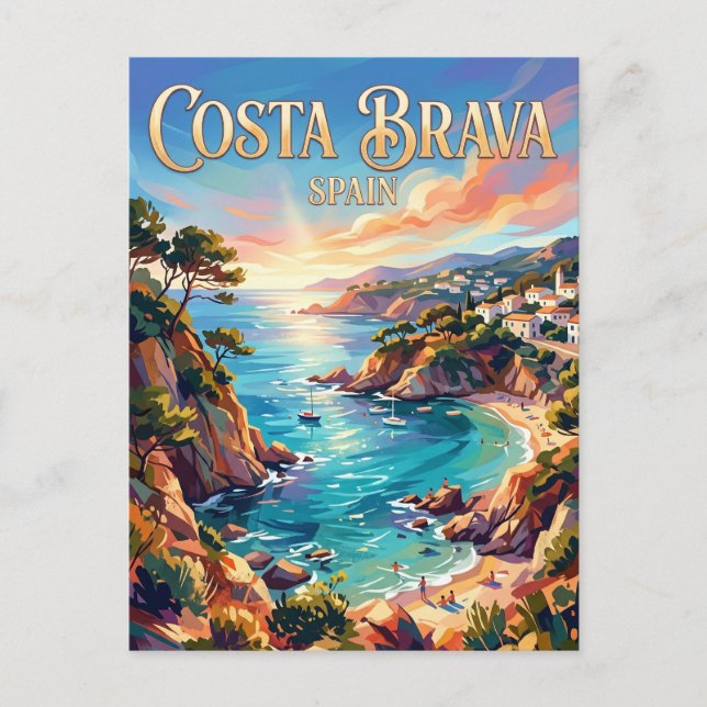 Carte Postale Costa Brava Espagne (Devant)