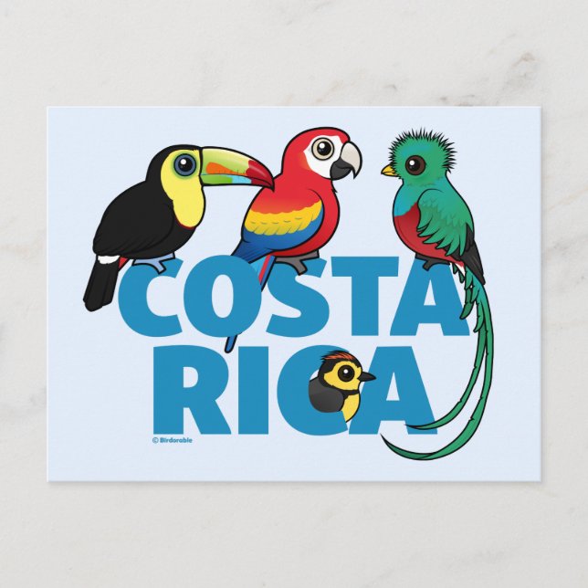 Carte Postale Costa Rica Birdable (Devant)