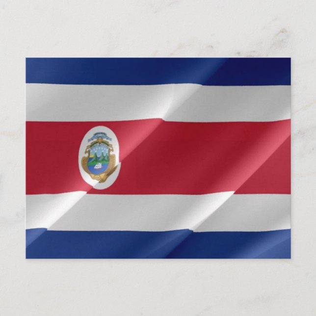 Carte Postale Costa Rica - Drapeau (Devant)