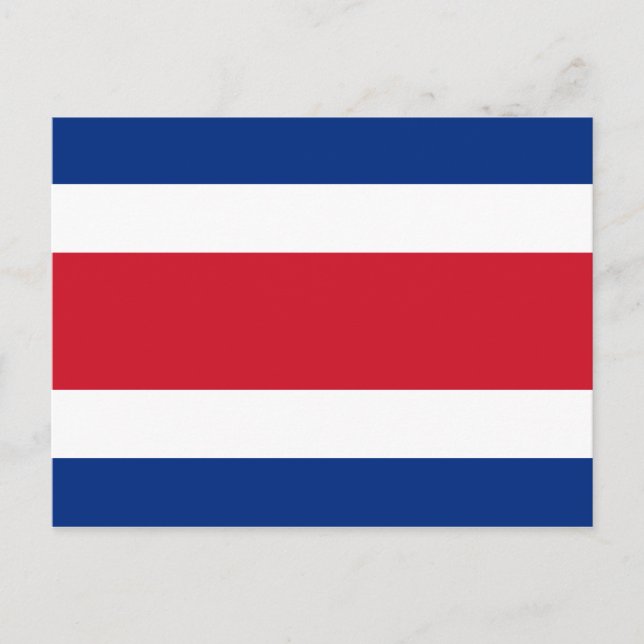 Carte Postale Costa Rica Flag Postcard (Devant)