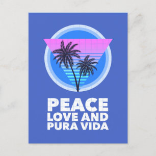 Carte Postale Costa Rica Peace Love et Pura Vida