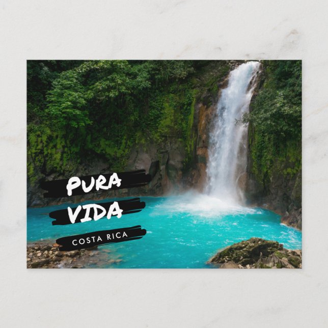 Carte Postale Costa Rica Rio Celeste Cascade vacances (Devant)