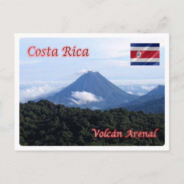 Carte Postale Costa Rica - Volcan Arenal - (Devant)