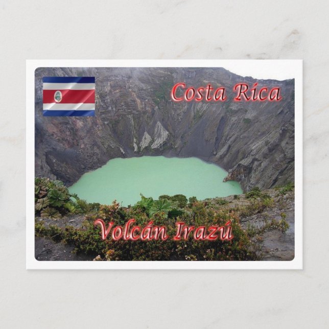 Carte Postale Costa Rica - Volcan Irazù - (Devant)