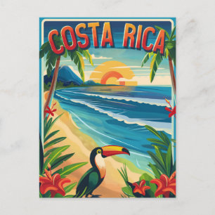 Carte Postale Costa Rica voyage vintage