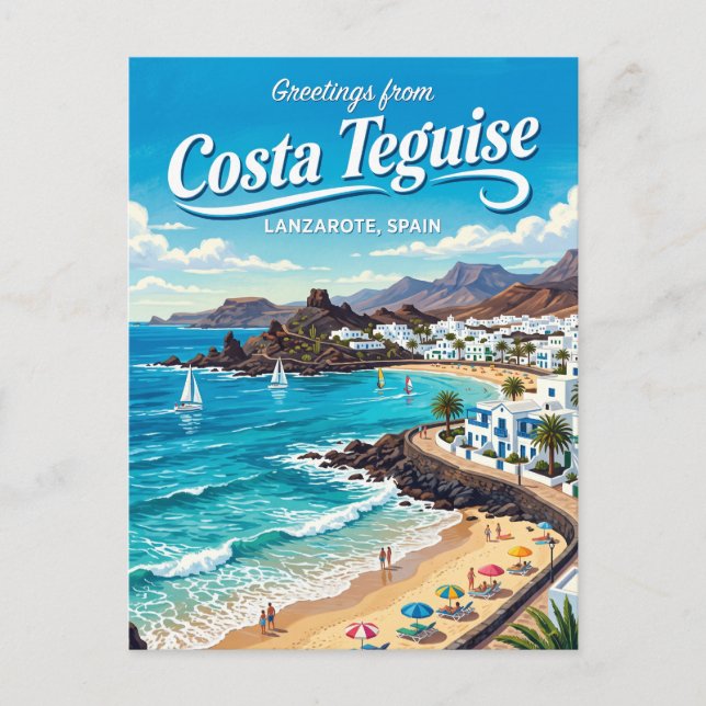 Carte Postale Costa Teguise Espagne (Devant)