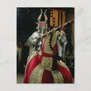 Carte Postale Costume d'armure et armure de cheval assortie