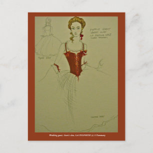 Carte Postale Costume de ballet pour LA SYLPHIDE