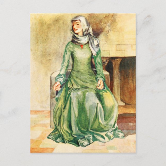 Carte Postale Costume de femme de l'époque de William II (Devant)