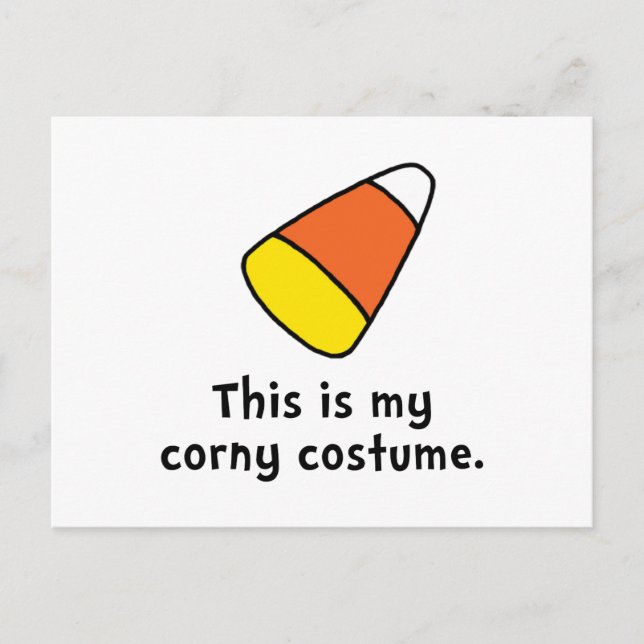 Carte Postale Costume de maïs de bonbon (Devant)